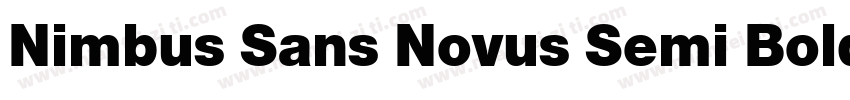 Nimbus Sans Novus Semi Bold字体转换